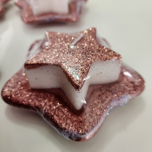 NWOT - SET OF 6 LE BISCUIT SPARKLE STAR CANDLES - Picture 3 of 3